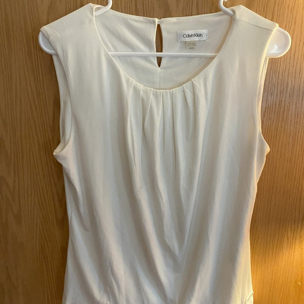 Calvin Klein sleeveless blouse, size M
